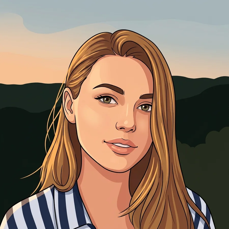Portrait photo of a woman in the Cartoon style