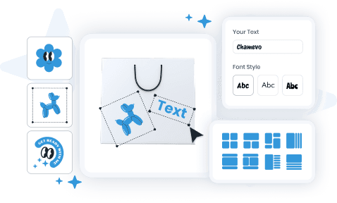 Chamevo graphics collection and design template management interface
